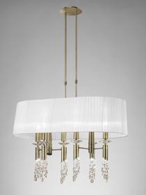 Tiffany Antique Brass-White Crystal Ceiling Lights Mantra Linear Crystal Fittings Tiffany Antique Brass-White Crystal Ceiling Lights Mantra Linear Crystal Fittings